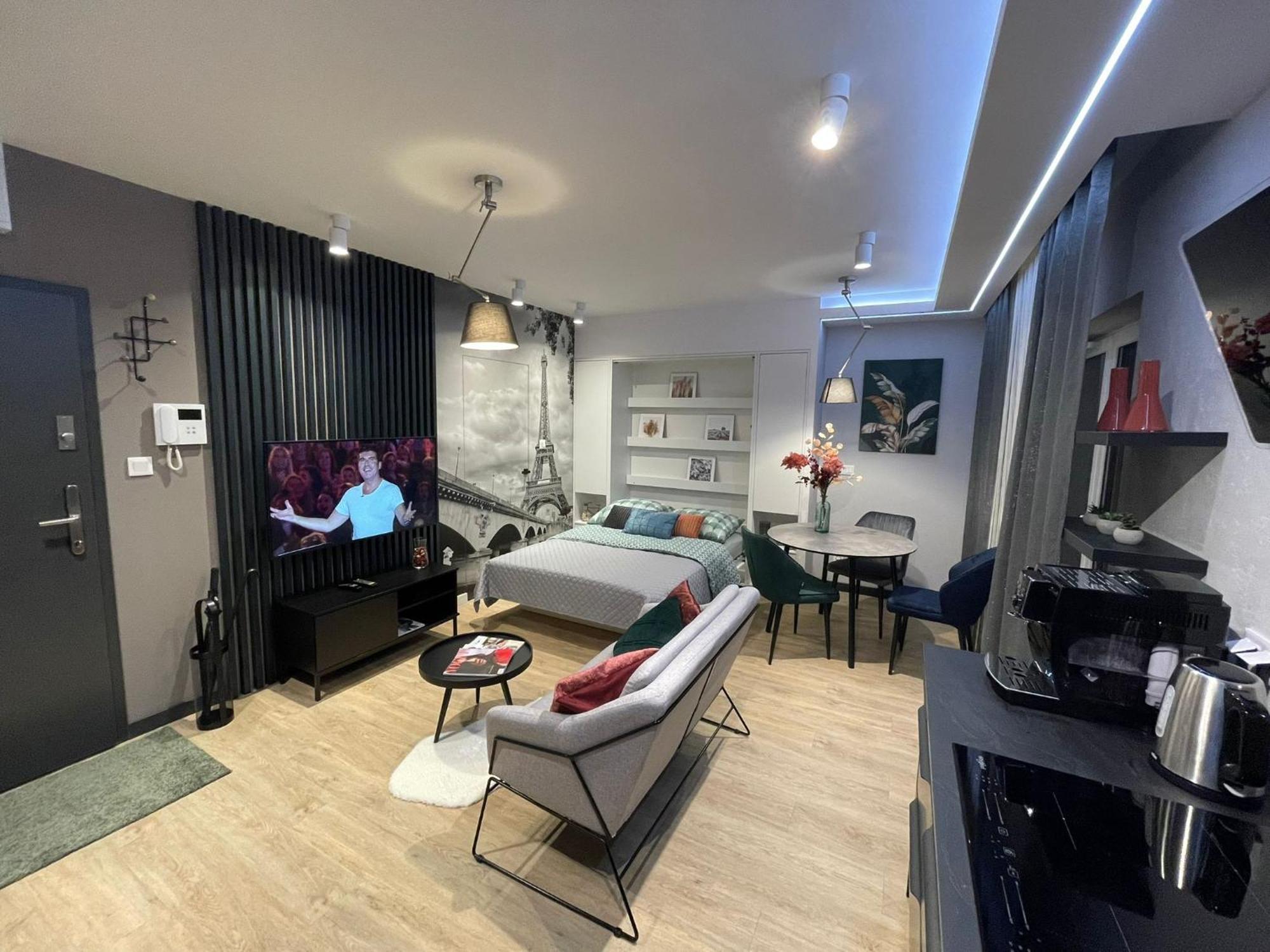 Apartament New Comfortable With Balcony And Sauna On Klimieckiego Street Kraków